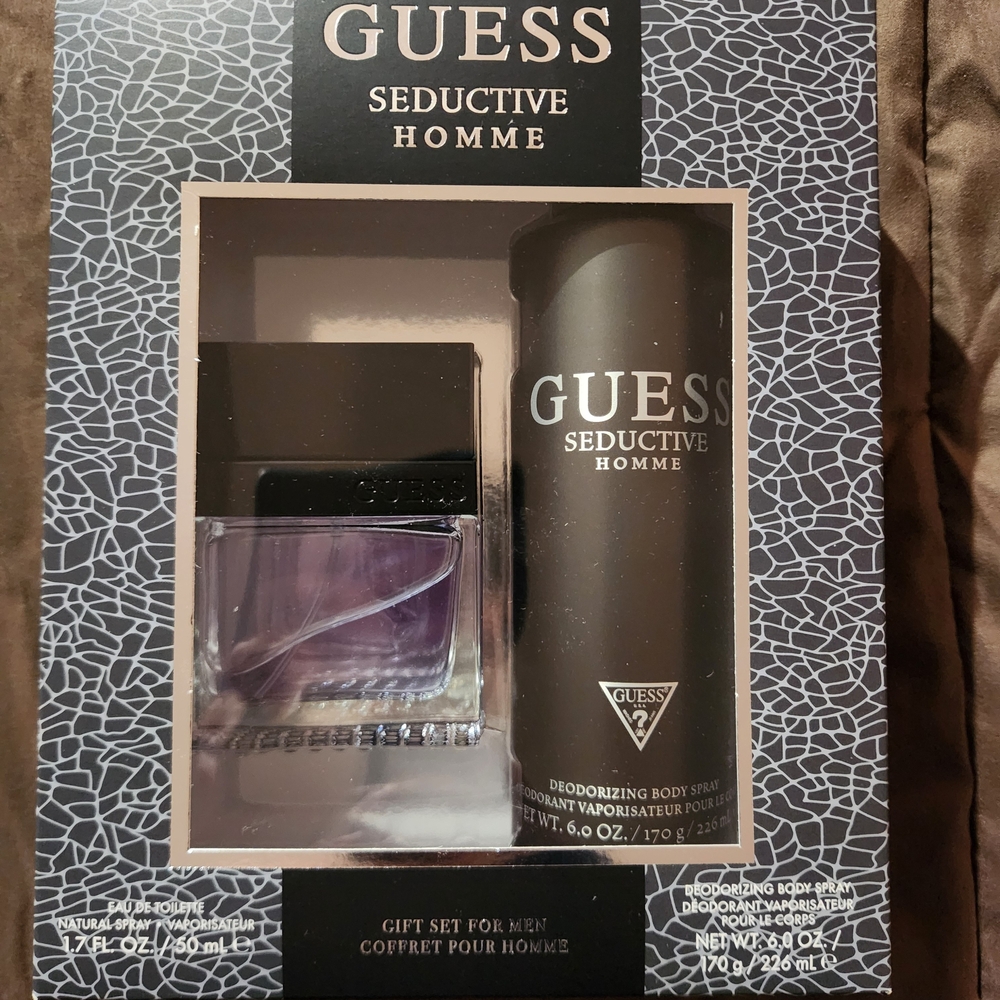 Guess Seductive Homme Fragrance Set - Black and Silver